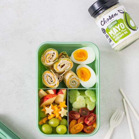 Turkey Pinwheels with Chosen Foods Classic Avocado Oil Mayo