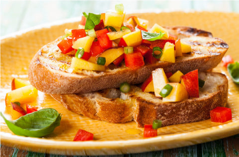 Peach & Mint Salsa with Avocado Oil