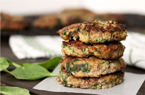 Ground Beef, Millet and Veggie Fritters Recipe
