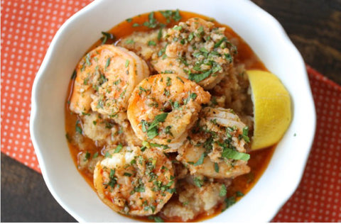 Avocado Oil Recipe: Lemon Garlic Shrimp & Celeriac Grits