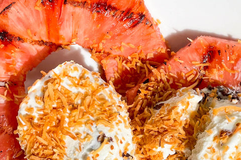 Grilled Pineapple & Toasted Coconut Ice Cream Sundae