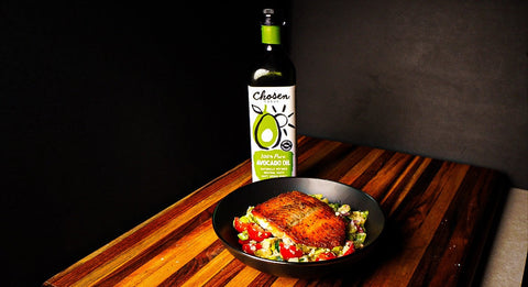 Greek Salad Salmon Bowl