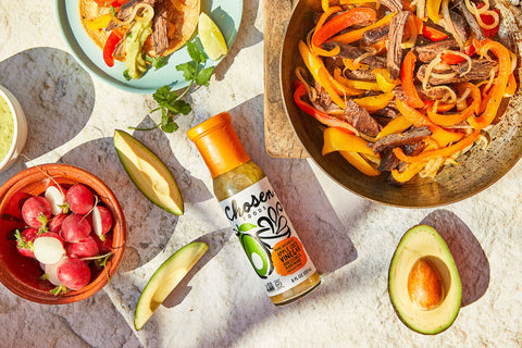 Marinated Flank Steak Fajitas