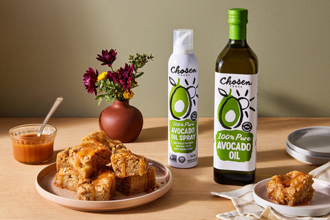 Caramel Apple Blondies with Chosen Foods 100% Pure Avocado Oil