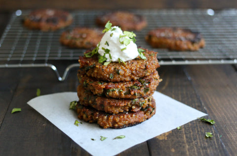 Bacon and Butternut Quinoa Fritter