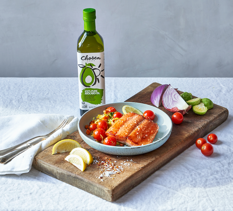 Pan Seared Salmon made with Chosen Foods 100% Pure Avocado Oil