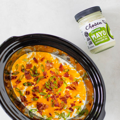 Crock Pot Crack Chicken with Chosen Foods Classic Avocado Oil Mayo