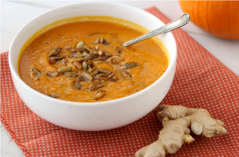 Roasted Pumpkin Ginger Soup Recipe