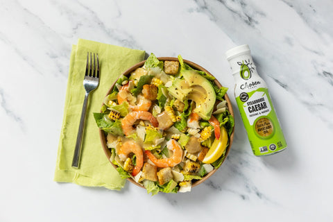 Romaine Caesar Salad Recipe With Chosen Foods Steakhouse Caesar Dressing