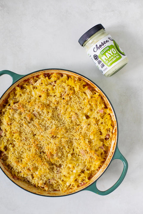 Cordon Bleu Casserole with Chosen Foods Classic Mayo