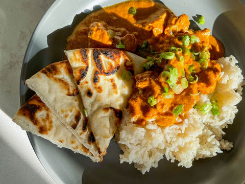 Instant Pot Butter Chicken with Coconut Rice Recipe
