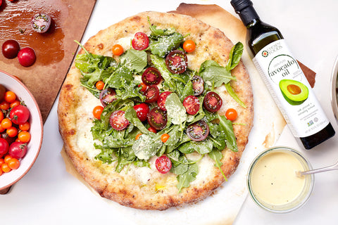 Kale Caesar Salad Pizza