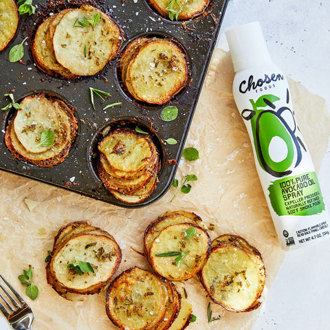 Crispy Cheesy Layered Potatoes