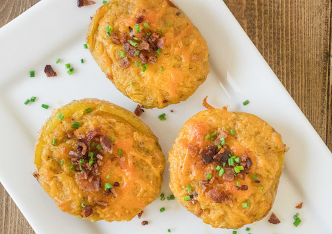 Loaded Game Day Potatoes made with Chosen Foods Avocado Oil Mayonnaise
