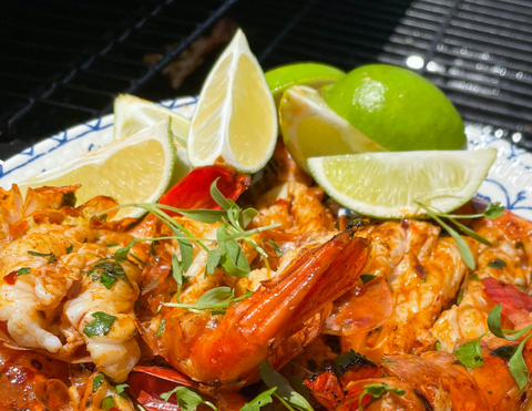 Chile Lime Grilled Prawns