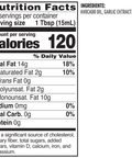 Garlic Infused Avocado Oil Bottle Nutritional Fact Panels and Ingredients