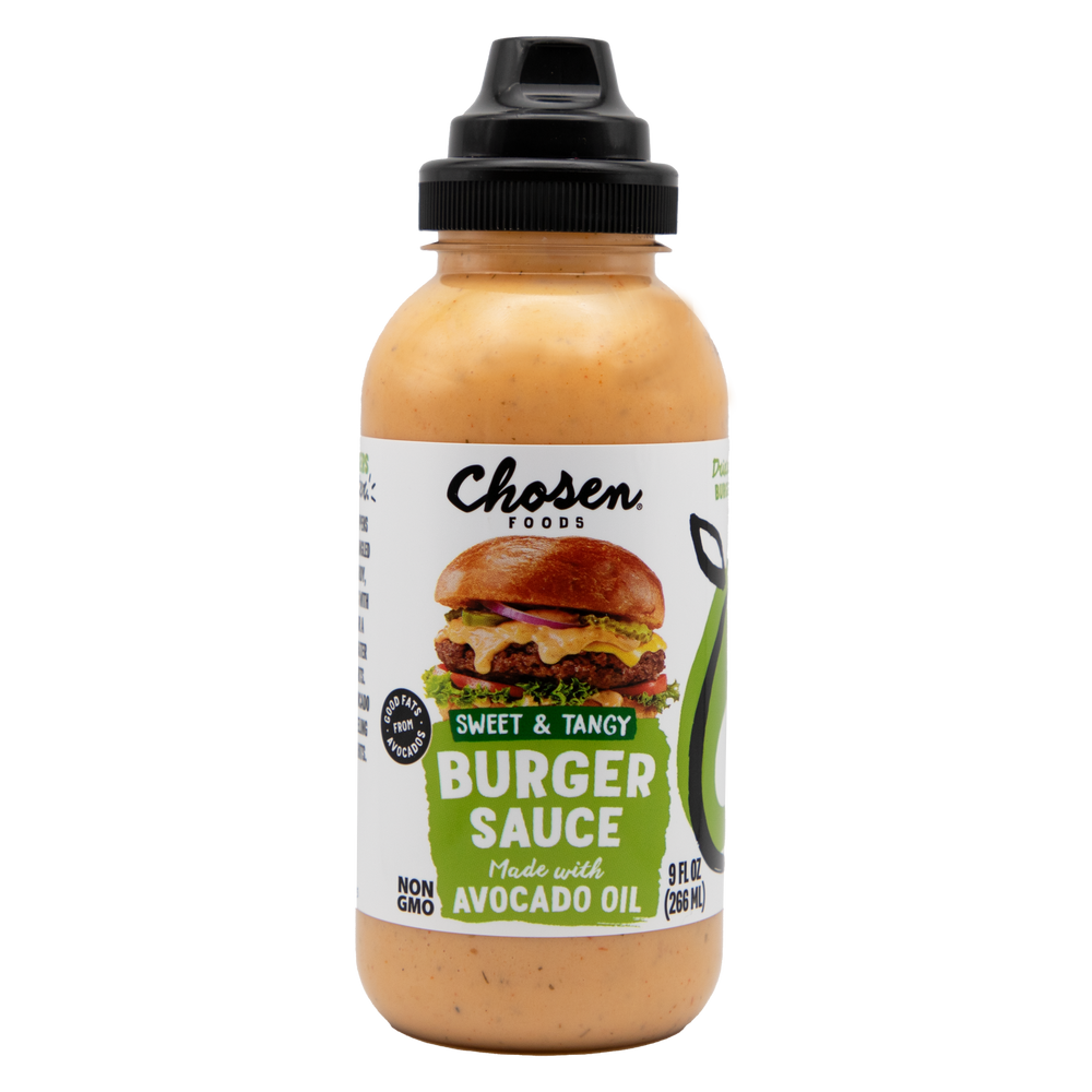 Dip & Drizzle Sauces made with 100% Pure Avocado Oil Variety Pack - View Burger Sauce Front Bottle
