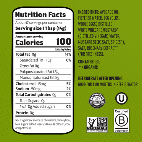 Classic Avocado Oil Mayo 24 Fl Oz