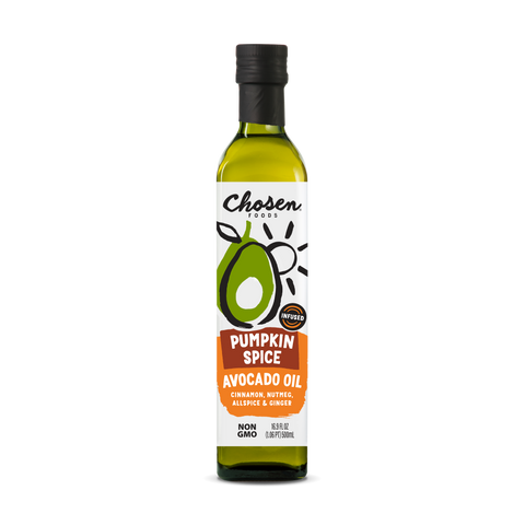 Pumpkin Spice Avocado Oil 500ml - View Front Bottle