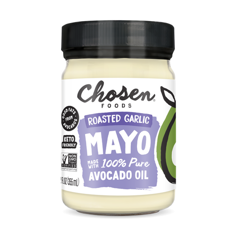 Roasted Garlic Mayo 12oz - View Front Jar
