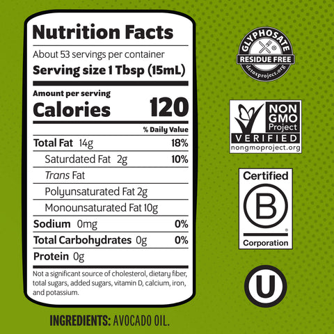 Refined Avocado Oil 33.8 Fl Oz