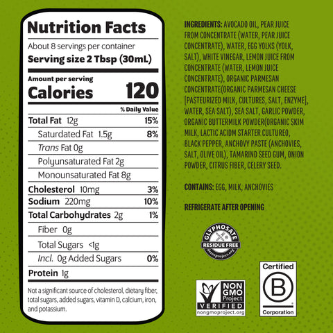 Caesar Salad Dressing 8 Fl Oz