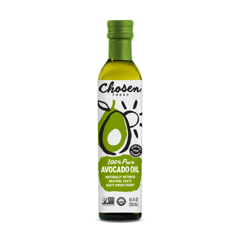 100% Pure Avocado Oil 250ml Glass Bottle - View Front Bottle