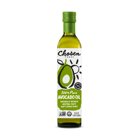 100% Pure Avocado Oil 500ml Glass Bottle - View Front Bottle