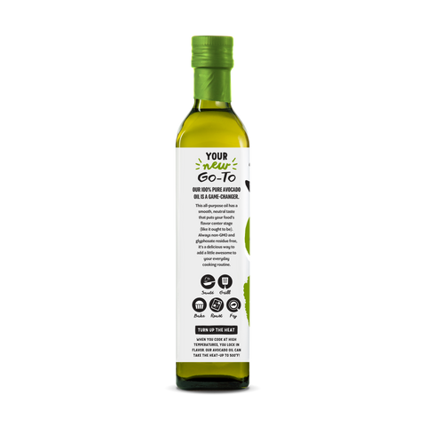 100% Pure Avocado Oil 500ml Glass Bottle - View Features 
