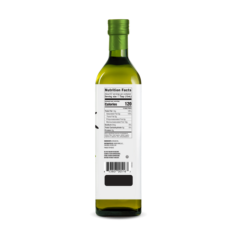 100% Pure Avocado Oil 1Lt Glass Bottle - View Nutrition Facts