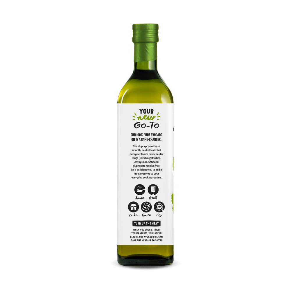 100% Pure Avocado Oil 1Lt Glass Bottle - View Features