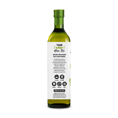 100% Pure Avocado Oil 1Lt Glass Bottle - View Features