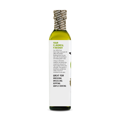 100% Pure Extra Virgin Avocado Oil 250ml Glass Bottle - View Features