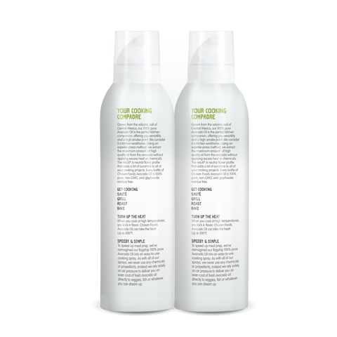 100% Pure Avocado Oil Spray 13.5 oz 2-Pack - View Back of the Spray