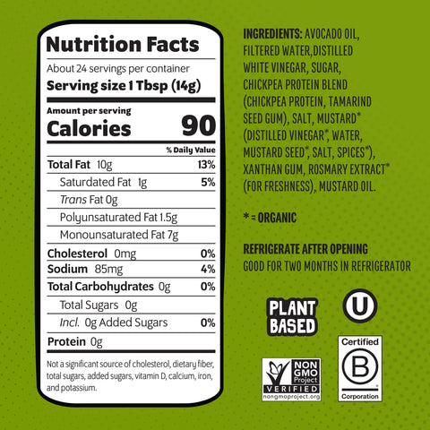 Vegan Avocado Oil Mayo 12 Fl Oz